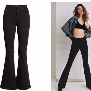 TopShop Moto black W28 L32 Jamie Flare Jeans
